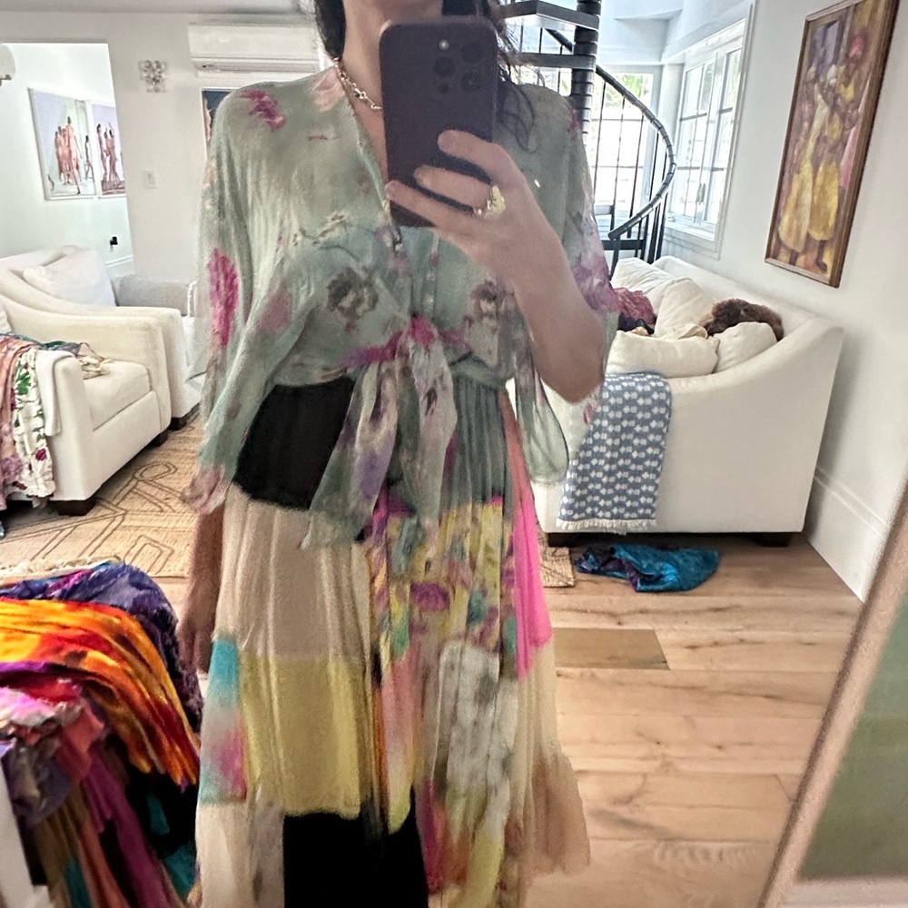 Vintage Tracy Feith Collection Patchwork Dress Y2k - image 7